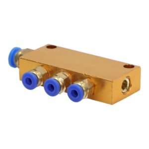 Rozdzielacz układu smarowania 3 drogowy 1x6, 3x4 Rozdzielacz układu smarowania 3 drogowy 1x6, 3x4