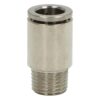 Złączka wtykowa prosta METAL wąż 4mm gwint 1/4" XMPOC 10-G02