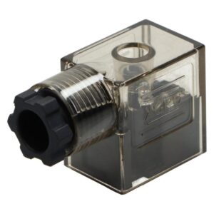 Wtyczka do cewki elektrozaworu z LED CD2-A2 22 mm 230V DC Wtyczka do cewki elektrozaworu z LED CD2-A2 22 mm 230V DC