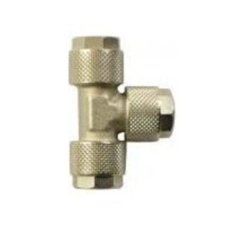 Złączka pneumatyczna Trójnik Metalowy Skręcany wąż 6/4 mm RPUTS-06 Złączka pneumatyczna Trójnik Metalowy Skręcany wąż 6/4 mm RPUTS-06