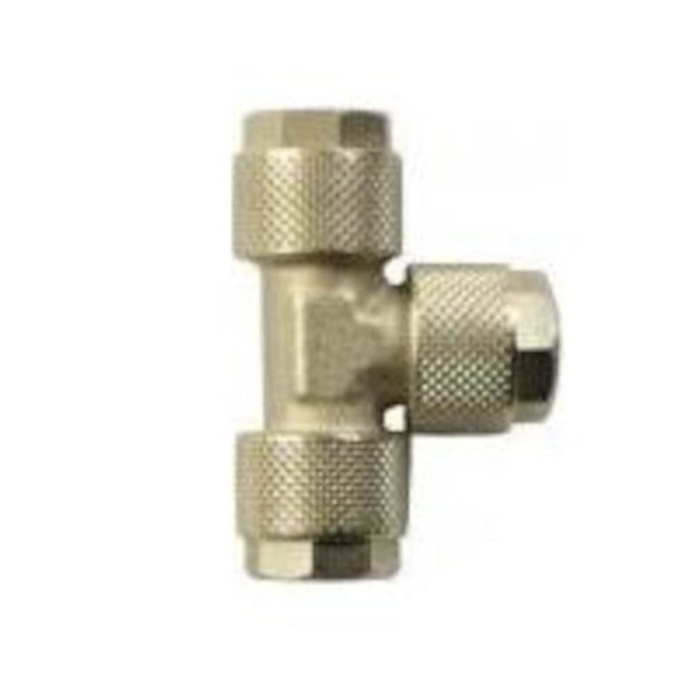 Złączka pneumatyczna Trójnik Metalowy Skręcany wąż 8/6 mm RPUTS-08 Złączka pneumatyczna Trójnik Metalowy Skręcany wąż 8/6 mm RPUTS-08