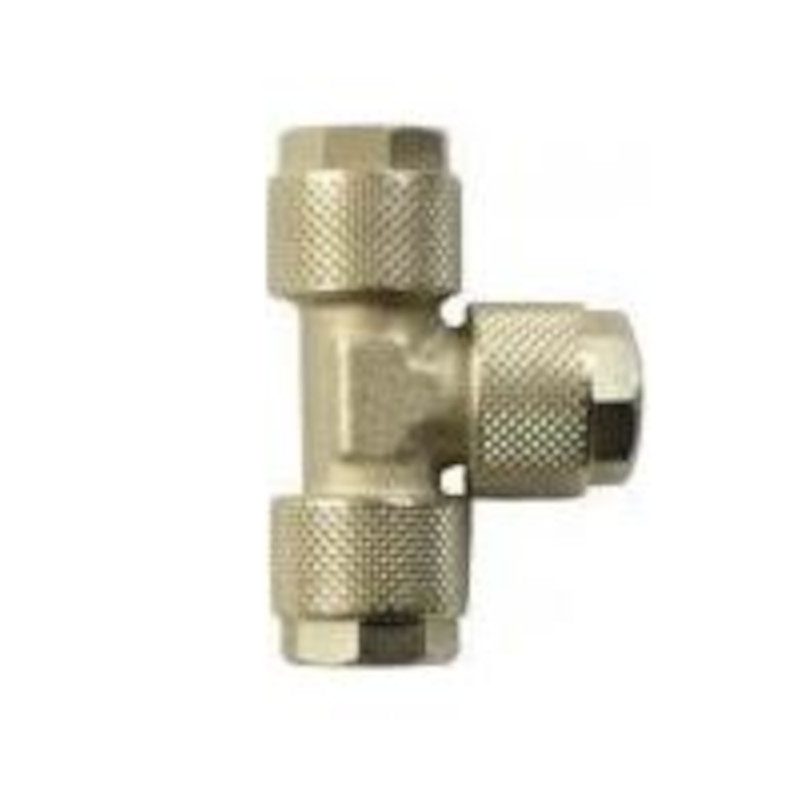 Złączka pneumatyczna Trójnik Metalowy Skręcany wąż 8/6 mm RPUTS-08 Złączka pneumatyczna Trójnik Metalowy Skręcany wąż 8/6 mm RPUTS-08