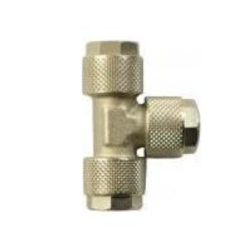 Złączka pneumatyczna Trójnik Metalowy Skręcany wąż 12/10 mm RPUTS-12 Złączka pneumatyczna Trójnik Metalowy Skręcany wąż 12/10 mm RPUTS-12