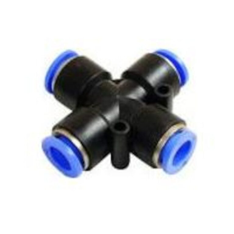 Czwórnik PZA04 złączka wtykowa wąż 4mm Czwórnik PZA04 złączka wtykowa wąż 4mm