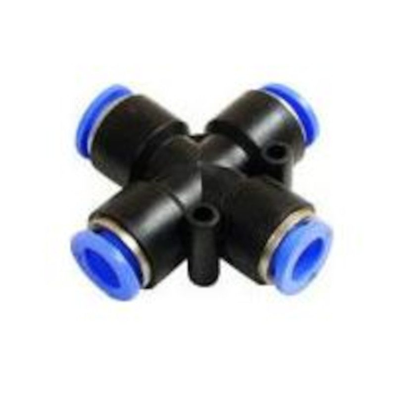 Czwórnik PZA04 złączka wtykowa wąż 4mm Czwórnik PZA04 złączka wtykowa wąż 4mm