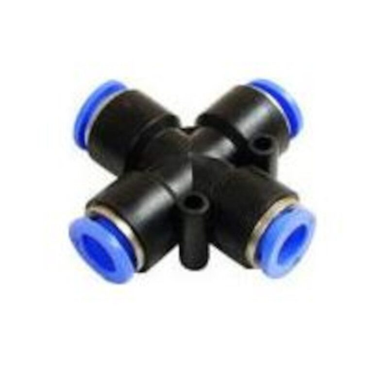 Czwórnik PZA12 złączka wtykowa wąż 12mm Czwórnik PZA12 złączka wtykowa wąż 12mm