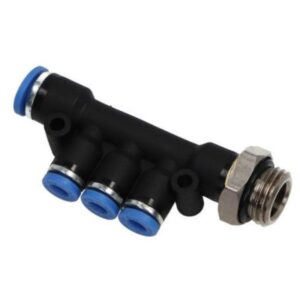 Złączka pneumatyczna rozgałęźna 6/4 z gwintem 1/8 Złączka pneumatyczna rozgałęźna 6/4 z gwintem 1/8