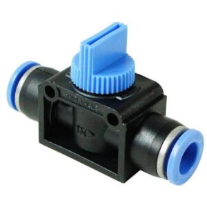 Zawór pneumatyczny odcinający 3/2 wtykowy na wąż 6mm HVFF-06 Zawór pneumatyczny odcinający 3/2 wtykowy na wąż 6mm HVFF-06