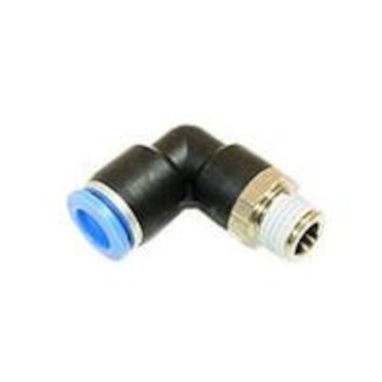 Złączka wtykowa kątowa wąż 4mm gwint 1/4" PL04-g02