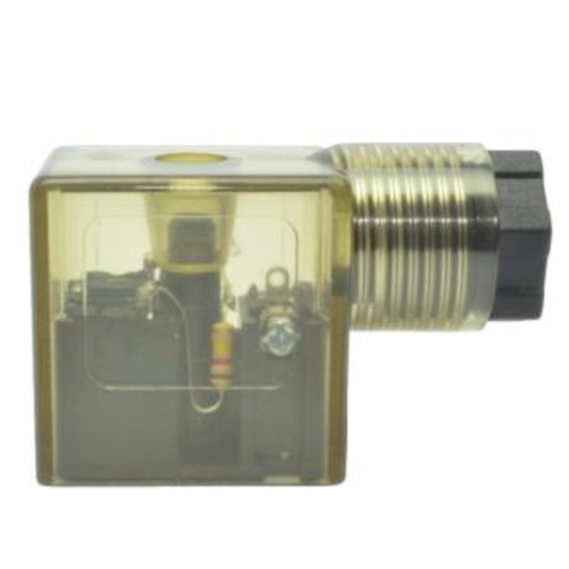 Wtyczka do cewki elektrozaworu LED CD2-D8 22 mm 48V DC