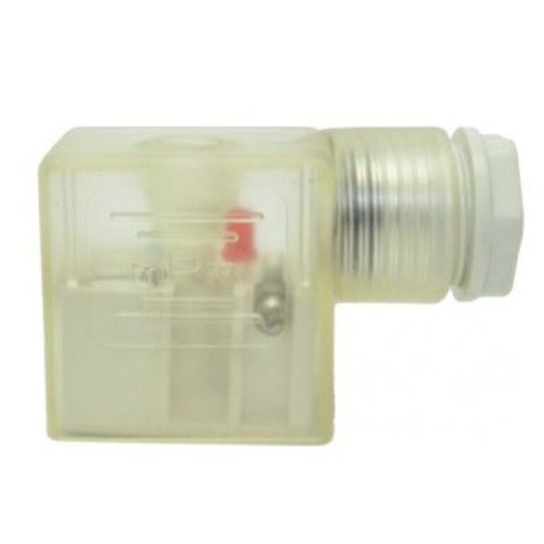 Wtyczka do cewki elektrozaworu z LED CD2-D2 22 mm 12V DC