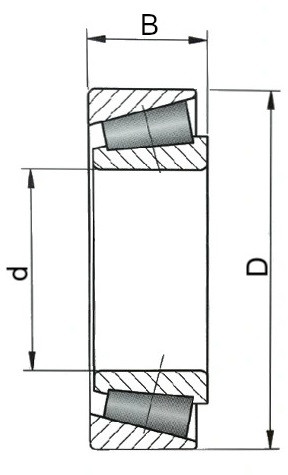 Łożysko stożkowe 32008 Łożysko stożkowe 32008