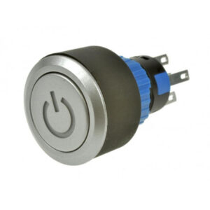 Przycisk LAS1-AWY-11ZT/B/12V ON-ON 1 tor, srebrny stalowy, LED 12V Onpow Przycisk LAS1-AWY-11ZT/B/12V ON-ON 1 tor, srebrny stalowy, LED 12V Onpow