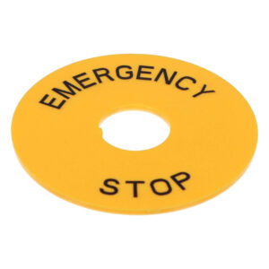 Tabliczka ostrzegawcza T14-2275 żółta okrągła Onpow