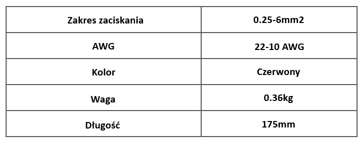 Zaciskarka - praska do tulejek 0,25-10mm2