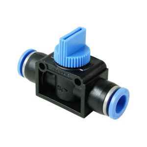 Zawór pneumatyczny odcinający 3/2 wtykowy na wąż 6mm HVFF06-06 Zawór pneumatyczny odcinający 3/2 wtykowy na wąż 6mm HVFF06-06