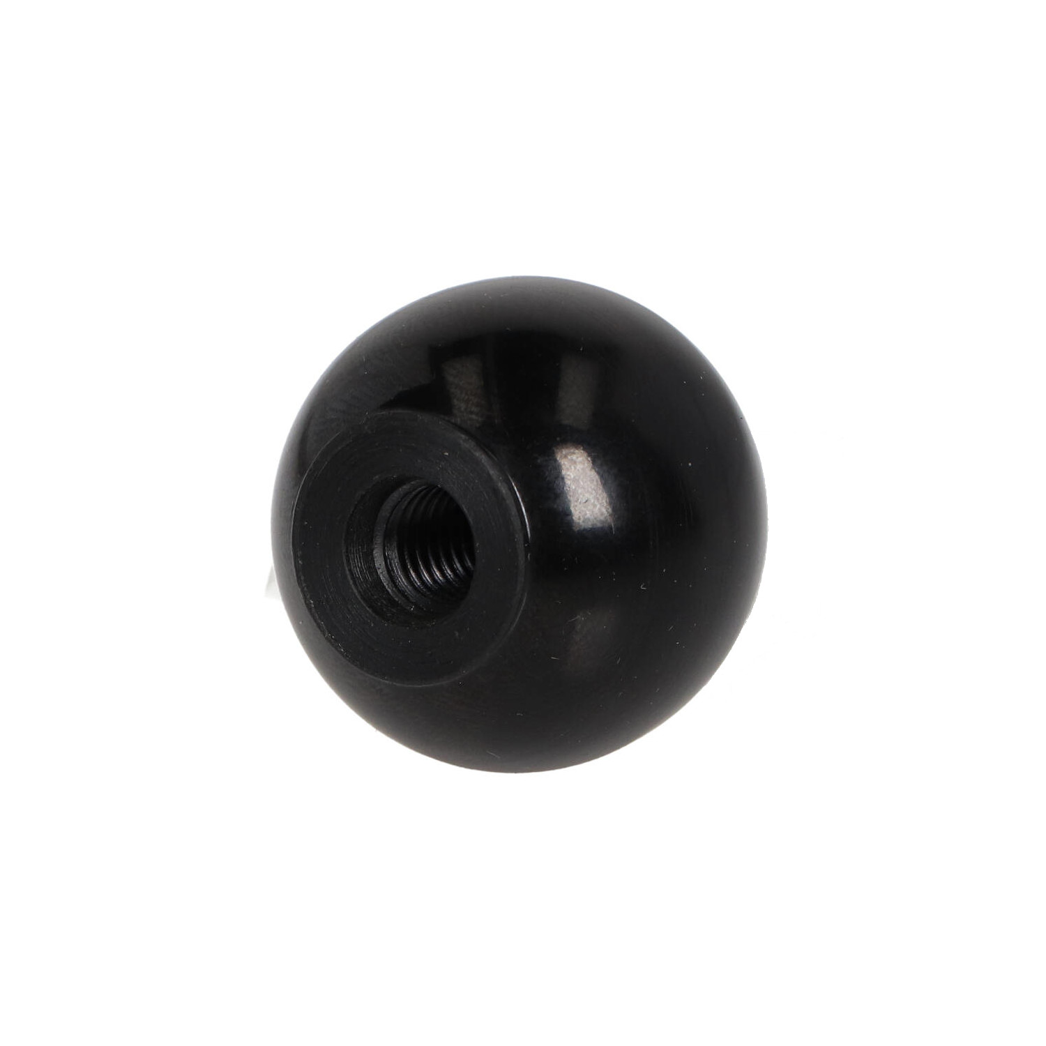 Gałka kulista M5 fi 20 mm z gwintem, czarna bakelit | Wagney BT.GK-M5-20-A-BK Gałka kulista M5 fi 20 mm z gwintem, czarna bakelit | Wagney BT.GK-M5-20-A-BK