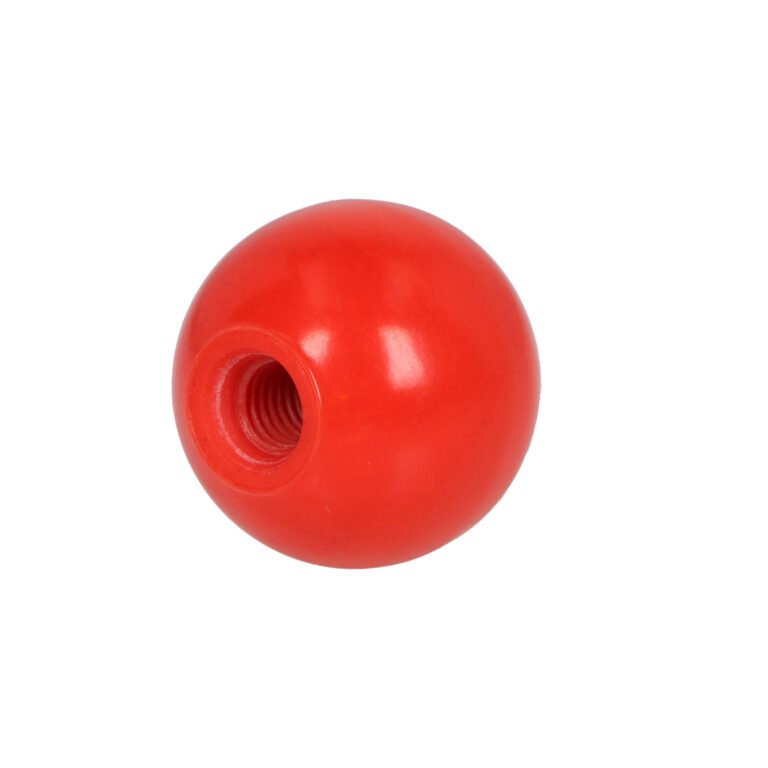 Gałka kulista M10 fi 32 mm z gwintem, czerwona bakelit | Wagney BT.GK-M10-32-A-R