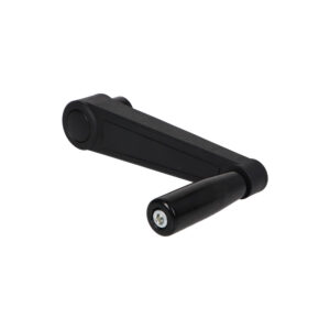 Korba maszynowa 100 mm, piasta z otworem 12 mm, rękojeść obrotowa, czarna | Wagney BT.KRB-100-D12