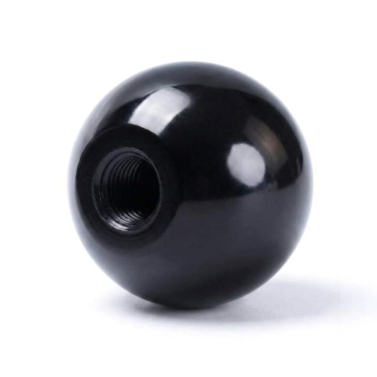 Gałka kulista M6 fi 25 mm z gwintem, czarna bakelit | Wagney BT.GK-M6-25-A-BK