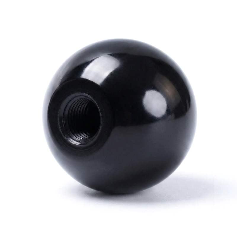 Gałka kulista M5 fi 20 mm z gwintem, czarna bakelit | Wagney BT.GK-M5-20-A-BK