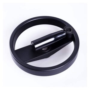 Koło ręczne dwuramienne 50 mm, rękojeść obrotowa składana, PA66, czarne | Wagney BT.KRDR-050-OS