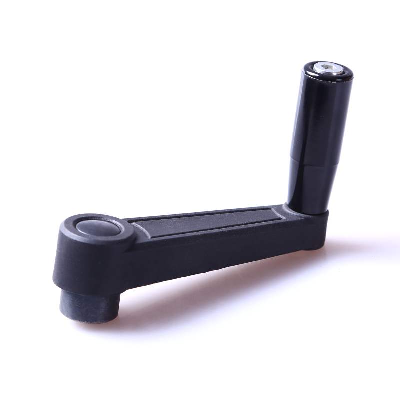 Korba maszynowa 100 mm, piasta z otworem 12 mm, rękojeść obrotowa składana, czarna | Wagney BT.KRB-100-D12