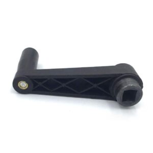 Korba maszynowa 80 mm z rękojeścią obrotową, otwór kwadratowy 10x10 mm, czarna | Wagney BT.KRB-080-S10