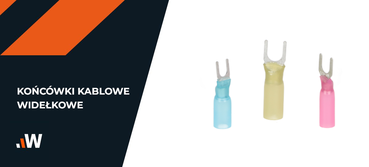 Końcówka widełkowa izolowana z osłonką termokurczliwą (M4 0,5-1,5mm2)