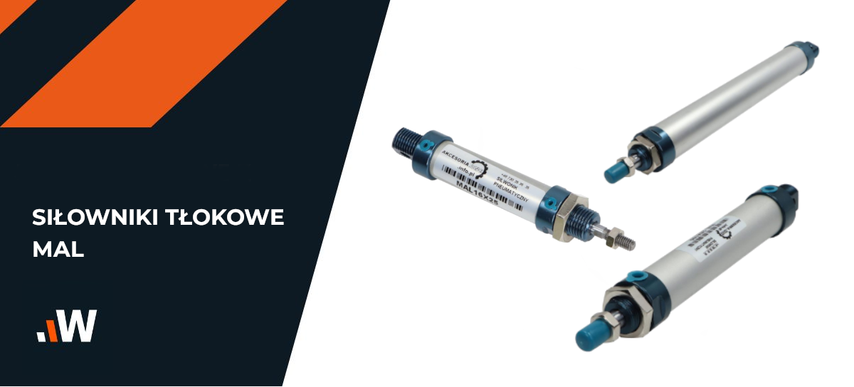Siłownik pneumatyczny MAL16X100 ISO 6432 Siłownik pneumatyczny MAL16X100 ISO 6432