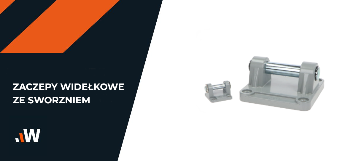 Zaczep widełkowy ze sworzniem do silownika pneumatycznego 08/10