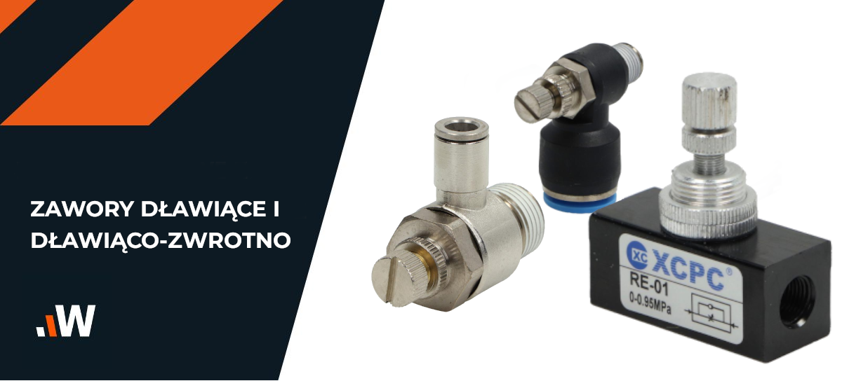 Dławik zawór precyzyjny 1/8 cala regulator przepływu RE01 - jednostronny