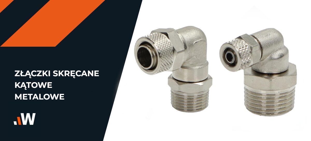 Kolanko pneumatyczne Skręcane 10 mm x 8 mm - gwint 1/2 cala