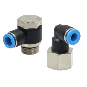 Złączki wtykowe kątowe