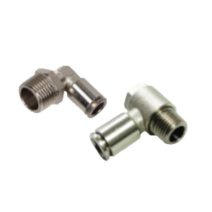 Złączki wtykowe kątowe metalowe