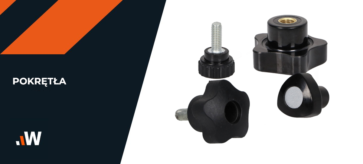 Pokrętło gwiazdowe pięcioramienne 30 mm, gwint M6, wtopka mosiężna | Wagney BT.PK5-30-M6-BR
