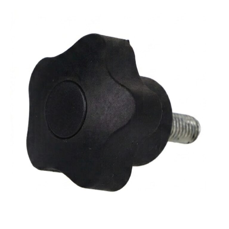 Pokrętło gwiazdowe pięcioramienne 32 mm, trzpień M6x16, czarne | Wagney BT.PK5-32-M6x16B