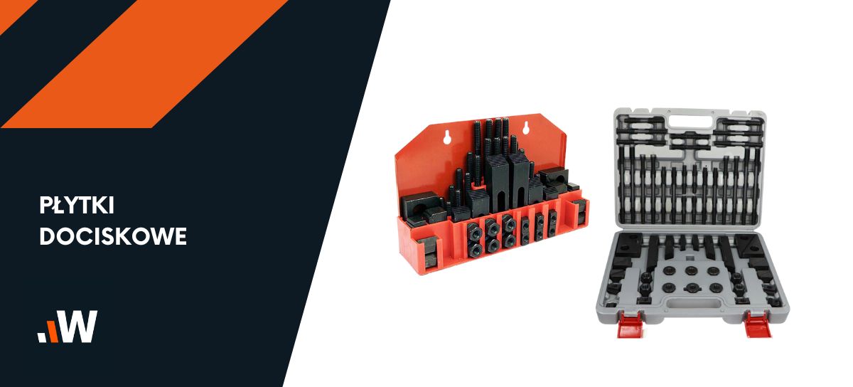 Płytki dociskowe, łapy mocujące - zestaw M10/12 mm