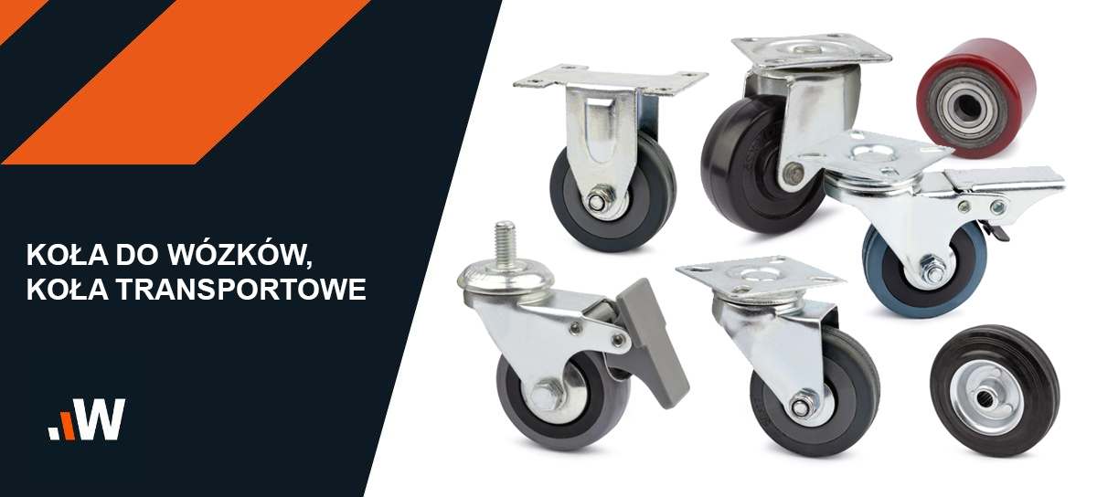 Kółko fi 160mm gumowe z płytą montażową 1101 - 160x50