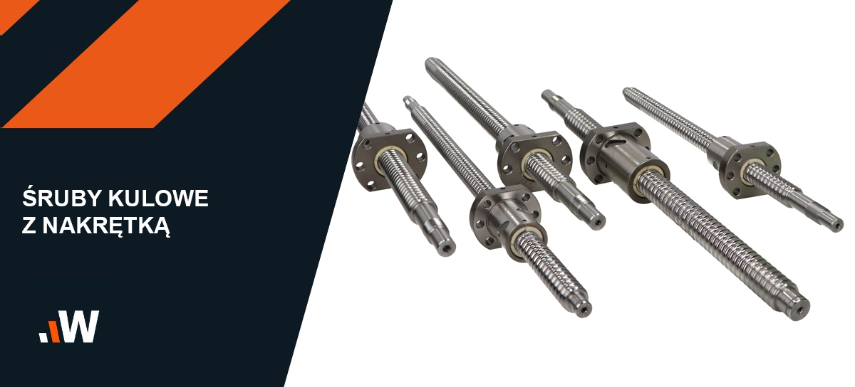 Śruba kulowa z nakrętką SFU1204-0800mm z obróbką pod bloki łożyskujące